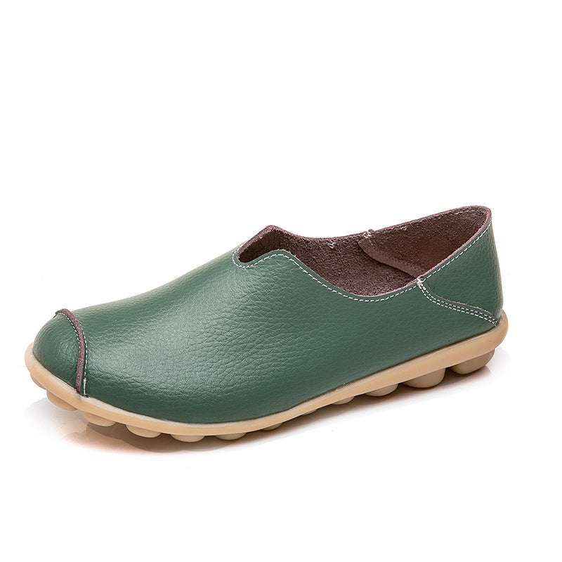 Grace – Leather Heel Low-Top Flats
