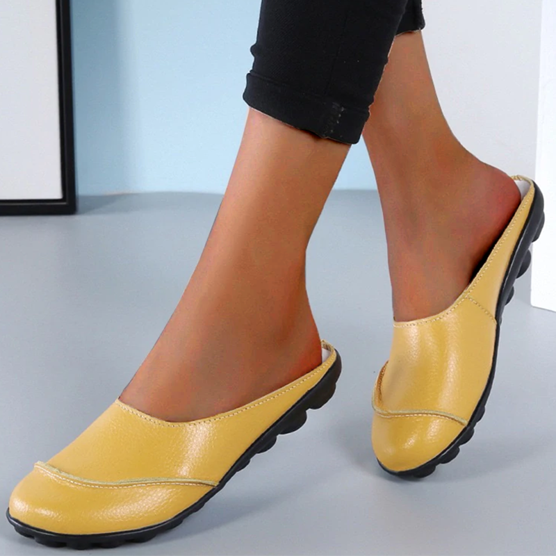 Chloe – Stylish Leather Soft Sole Flats