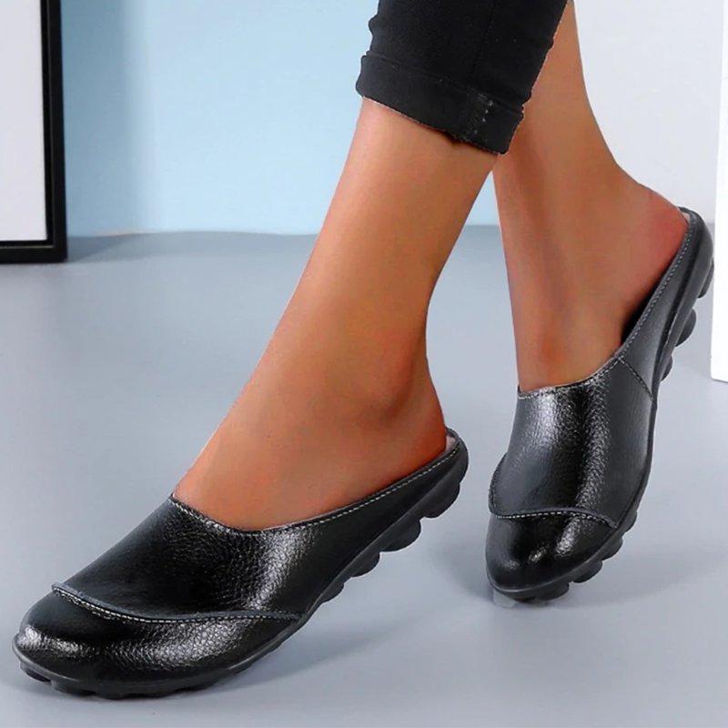 Chloe – Stylish Leather Soft Sole Flats