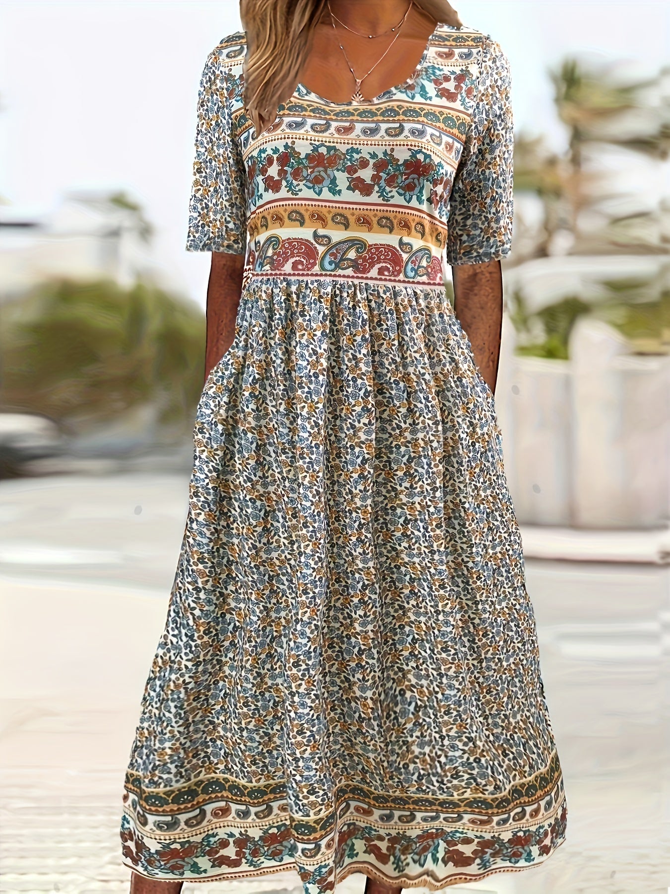 Helena - Paisley Pocket Dress