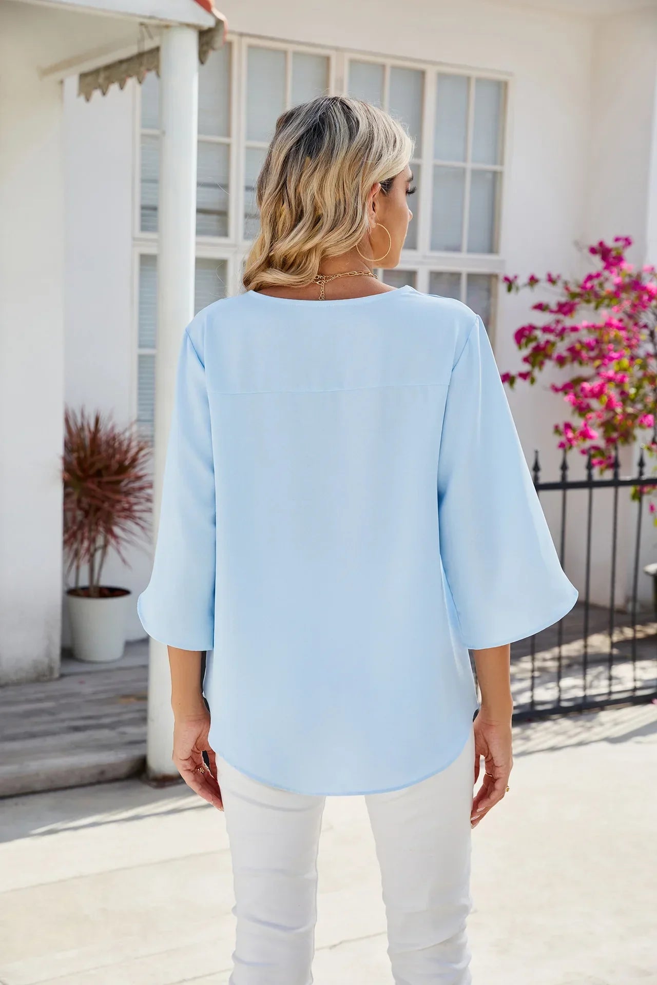 Mila | Premium V-Neck Blouse