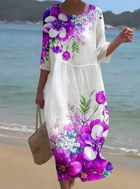 Elena™ Elegant Floral Dress