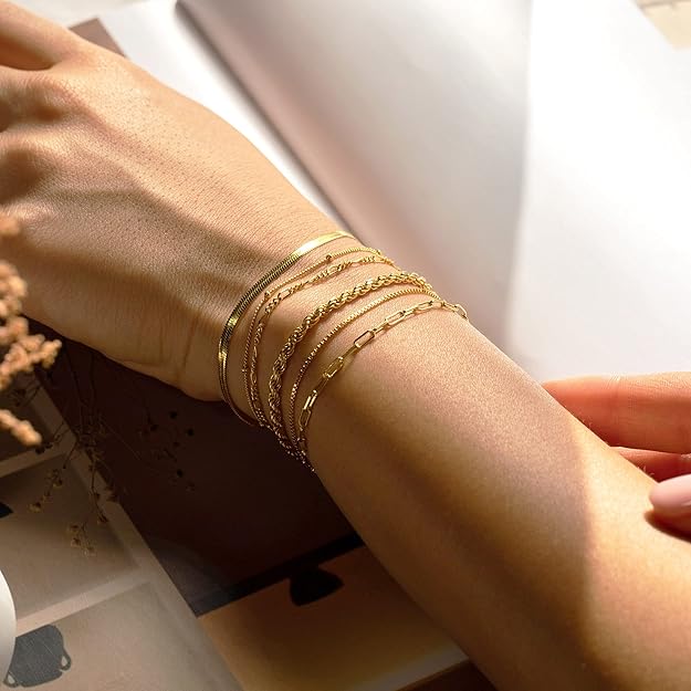 Isabella Vernetta bracelet set | Gold 16k