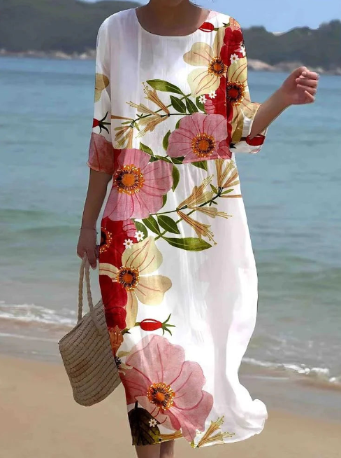 Elena™ Elegant Floral Dress