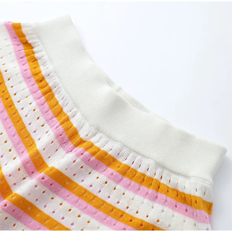 Nora - Chic Stripe Outfit Set