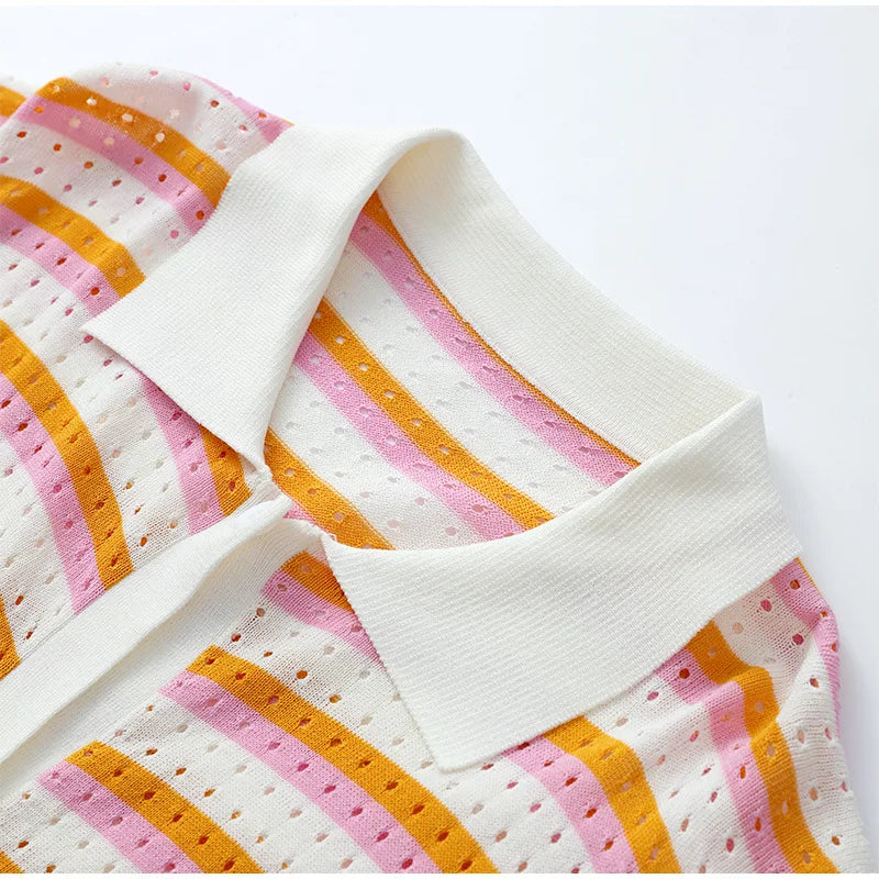 Nora - Chic Stripe Outfit Set