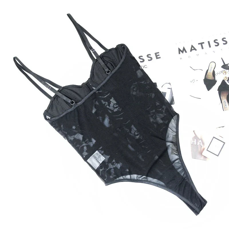 Juliette | Embroidered Corset Bodysuit