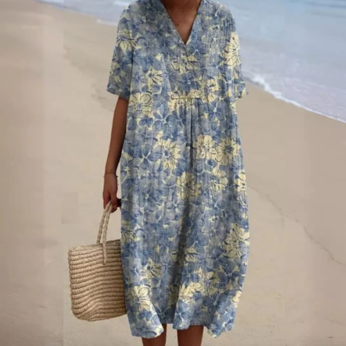 Lila - Vintage Boho Midi Dress