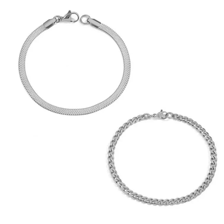 Gold & Silver Chain Bracelet