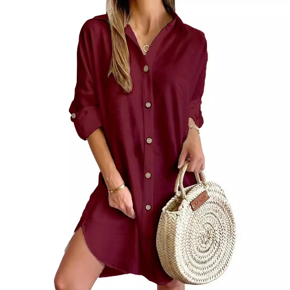 Lena - Cozy Button Dress