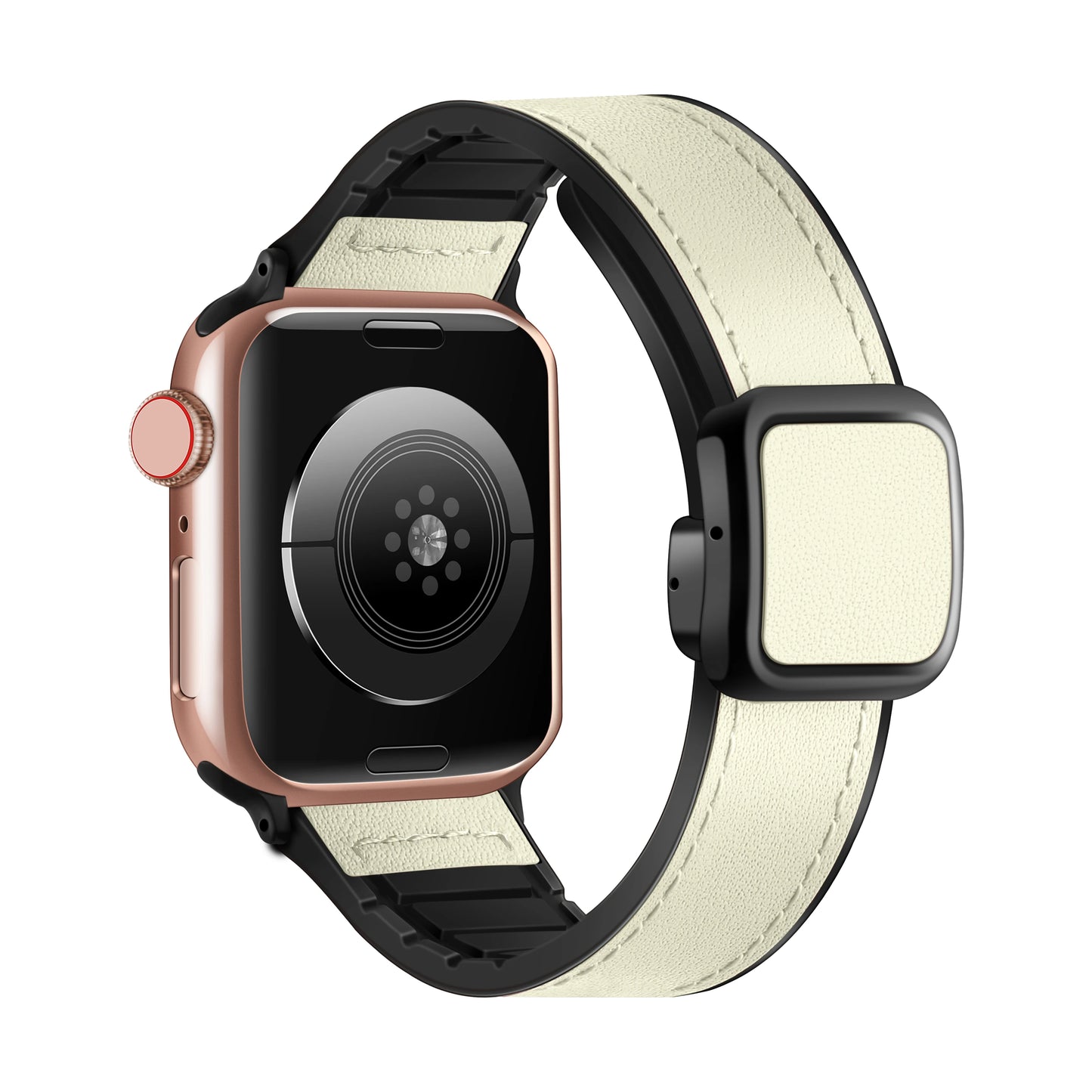 Leather Strap for Apple Watch 10 Band 46mm 44mm 45mm 49mm 42mm 40/41mm Magnetic Loop Bracelet Men iWatch Ultra Series 9 8 SE 7 6