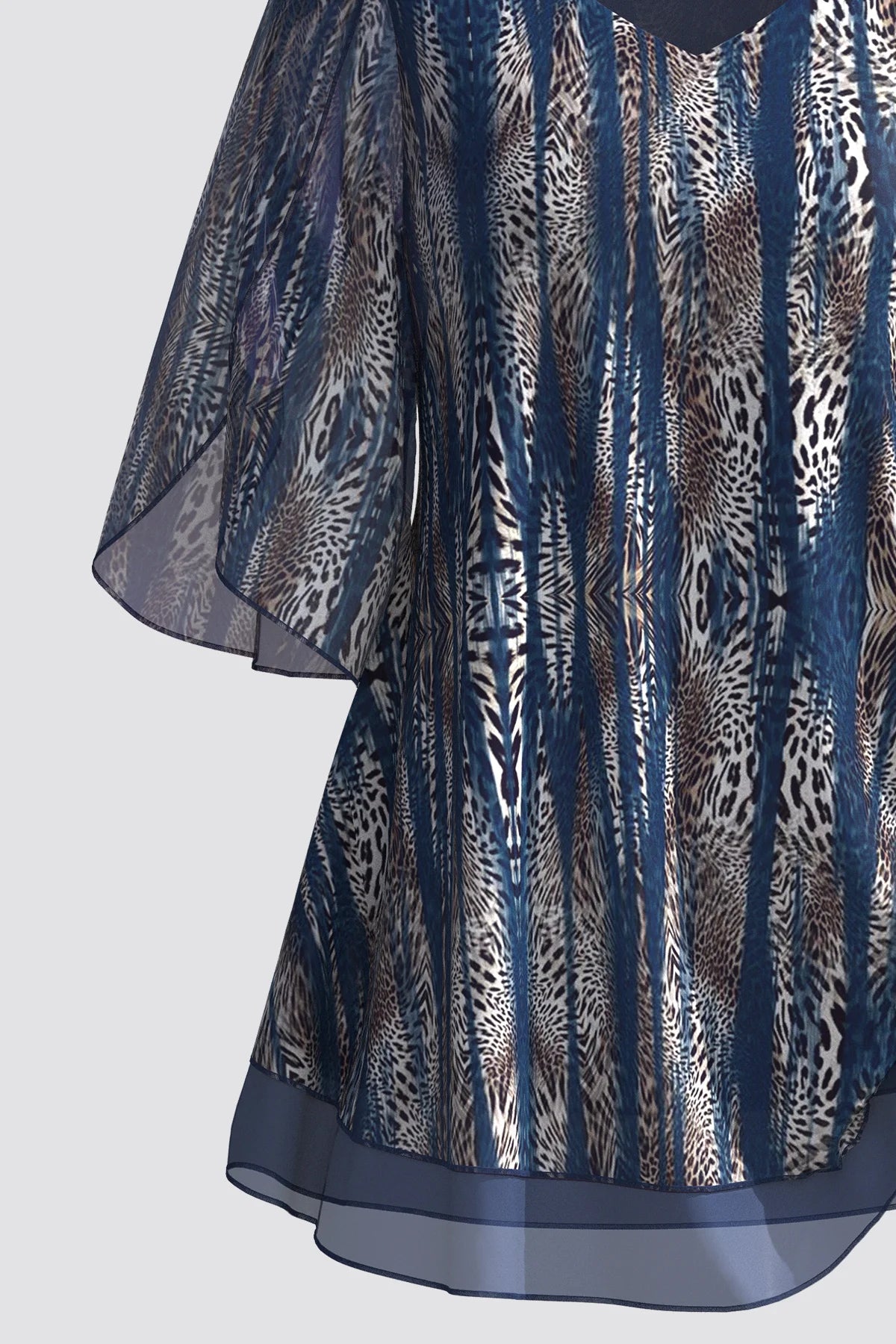 Savanna – Leopard Print Shoulder Blouse