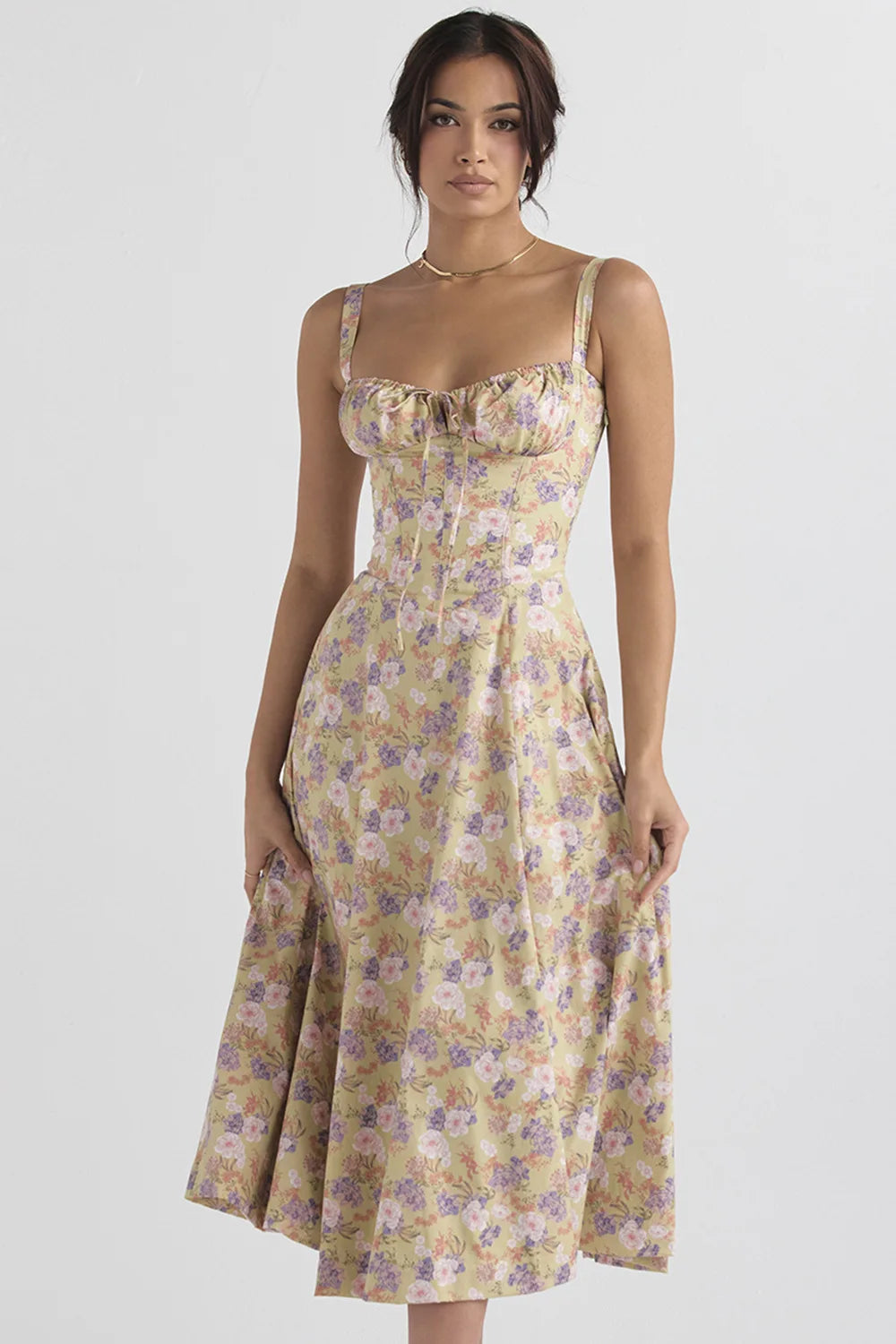 Lysandra - Elegant Floral Dress