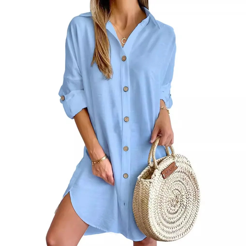 Lena - Cozy Button Dress