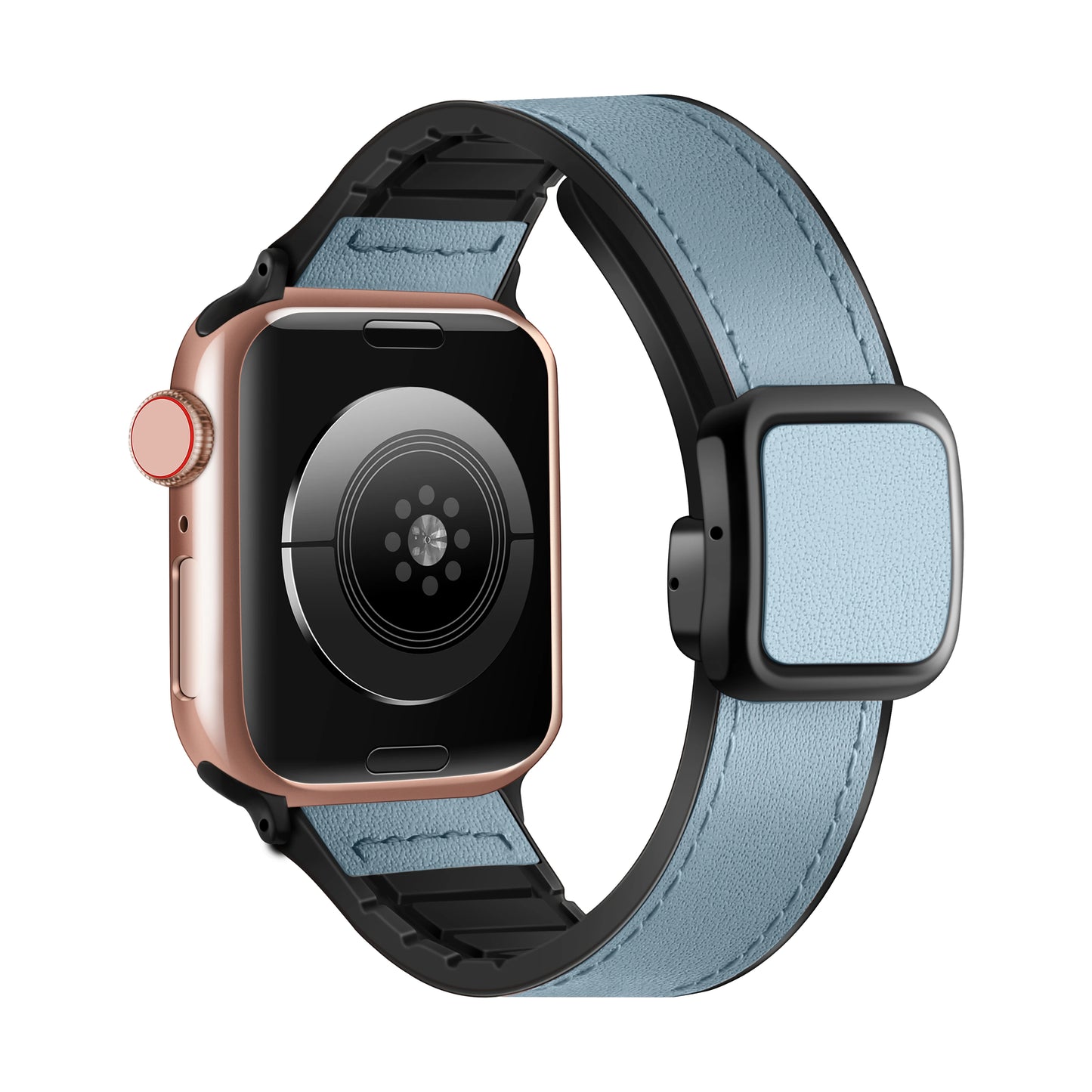 Leather Strap for Apple Watch 10 Band 46mm 44mm 45mm 49mm 42mm 40/41mm Magnetic Loop Bracelet Men iWatch Ultra Series 9 8 SE 7 6
