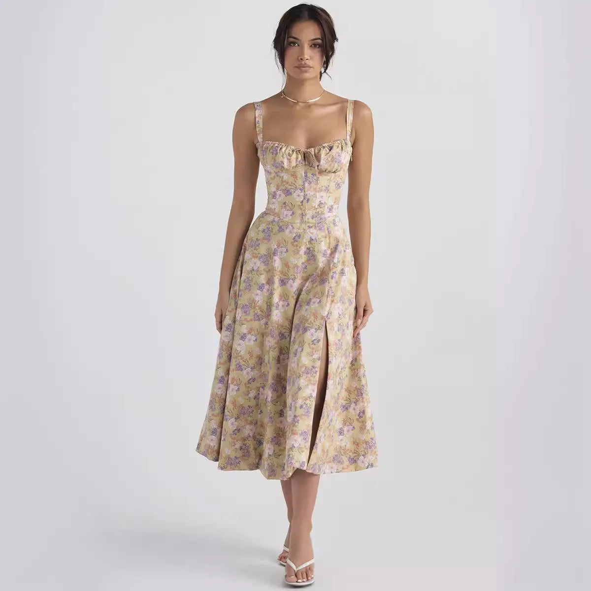 Lysandra - Elegant Floral Dress