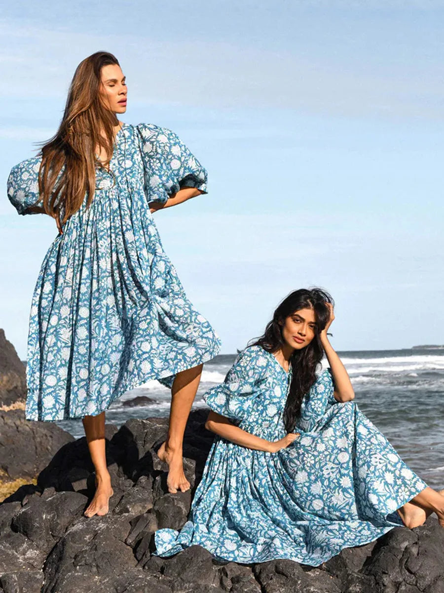 Mia - Floral Boho Maxi Dress