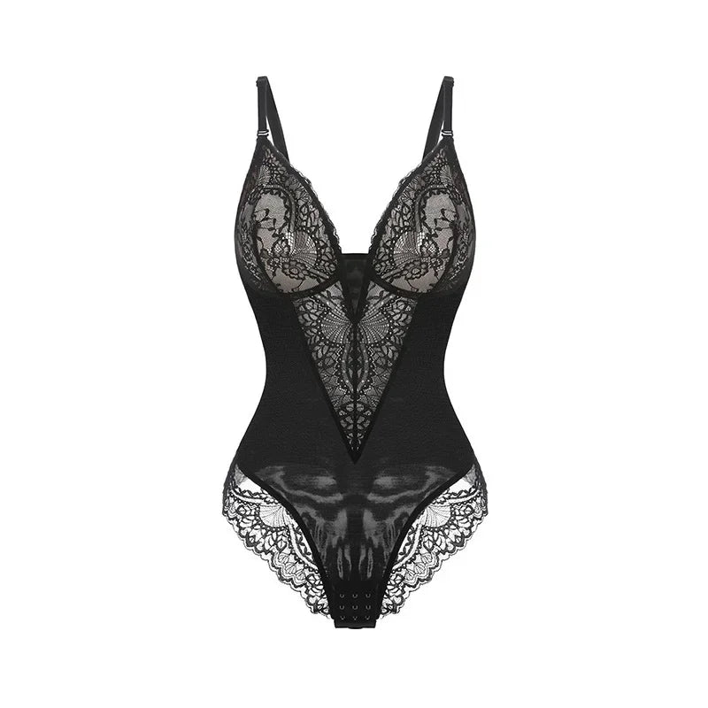 Olivia | Shapewear Bodysuit With Deep V-Neckline