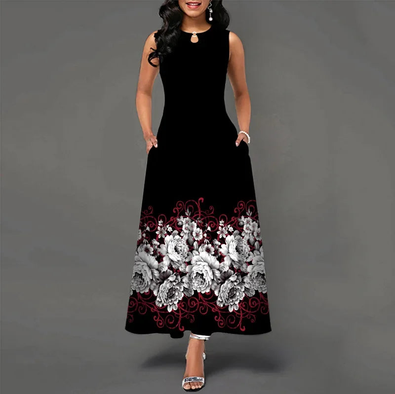 Ariella - Boho Bloom Maxi Dress
