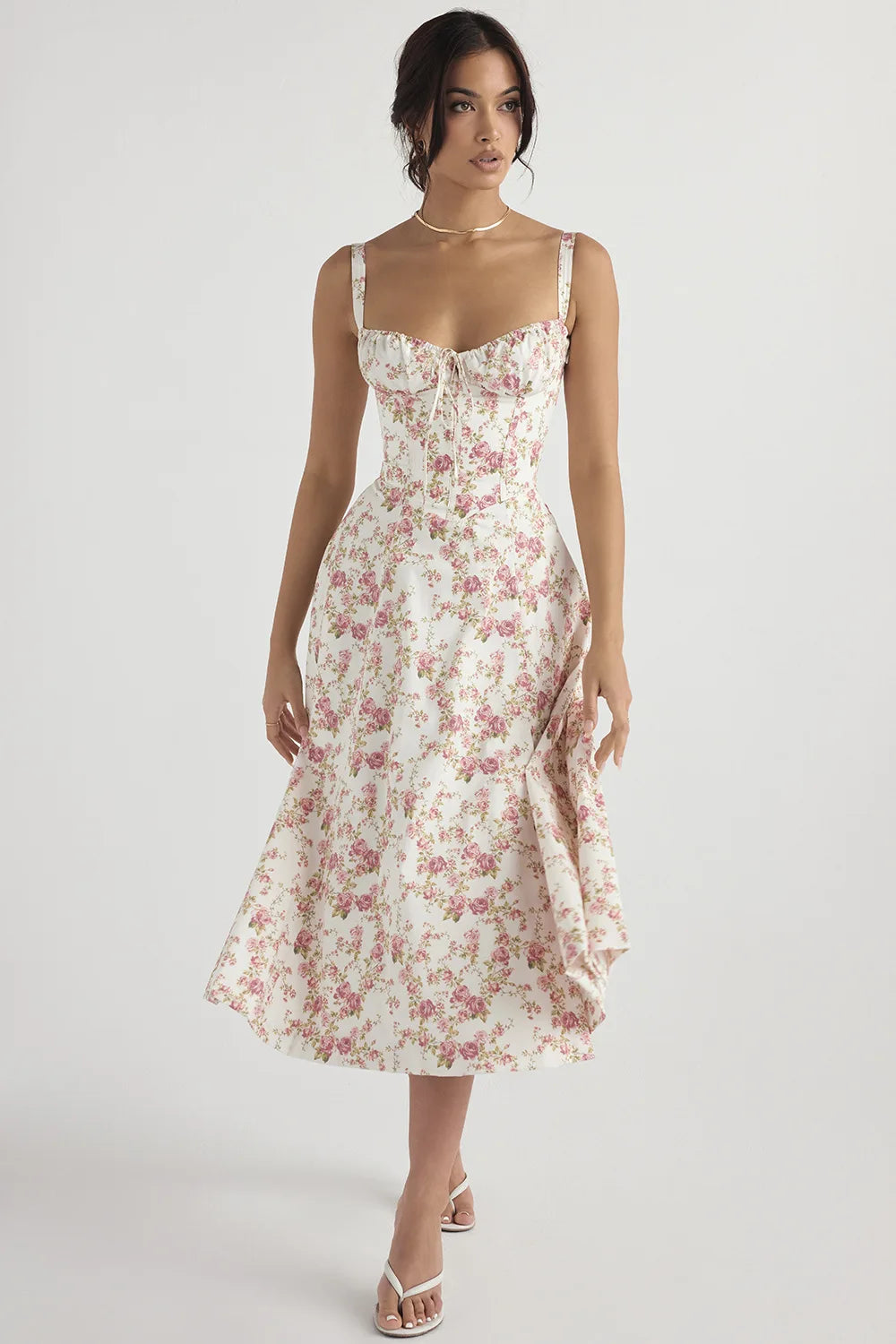 Lysandra - Elegant Floral Dress