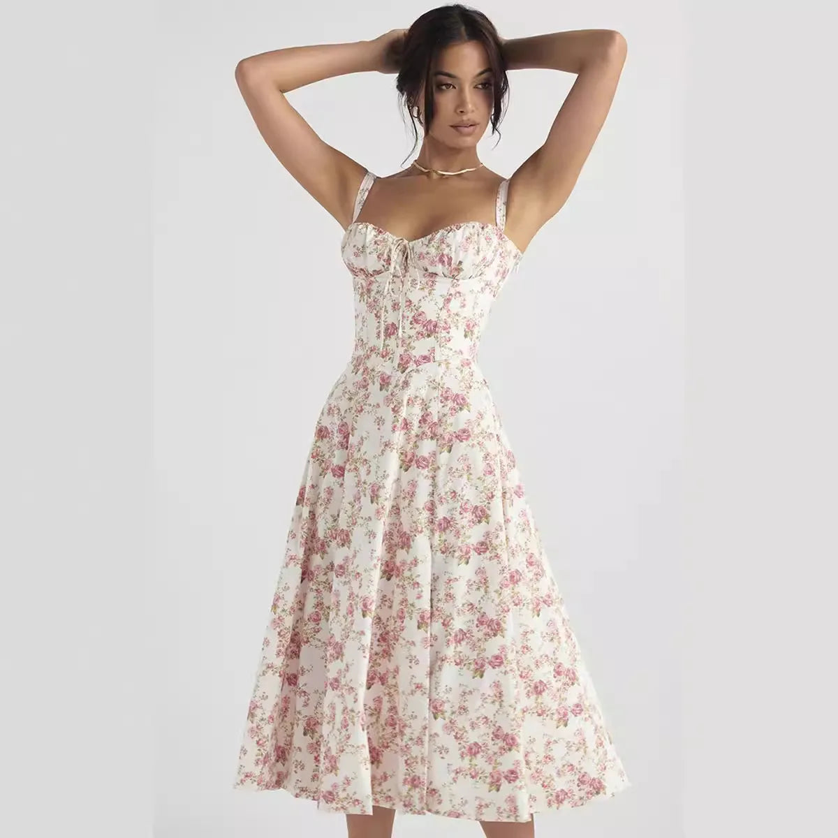 Lysandra - Elegant Floral Dress