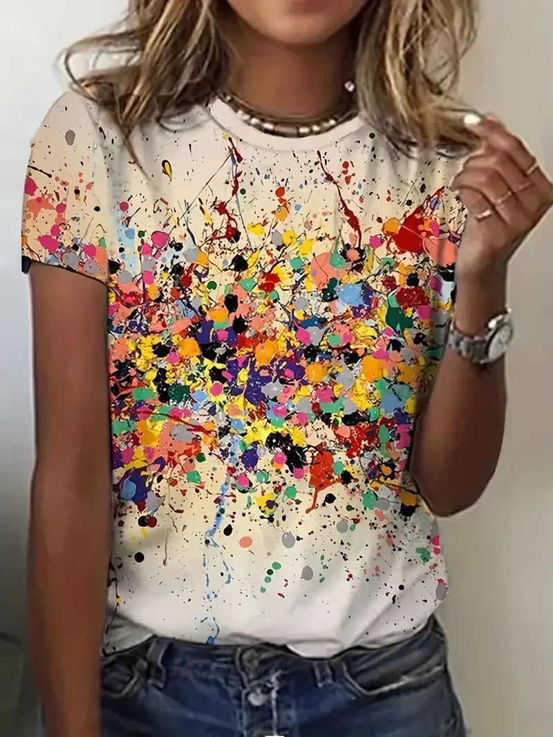 Luna – Vibrant Abstract T-Shirt