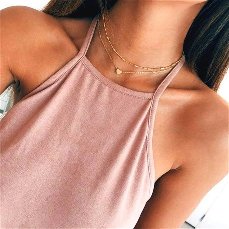 Elegant Pearl & Heart Necklace