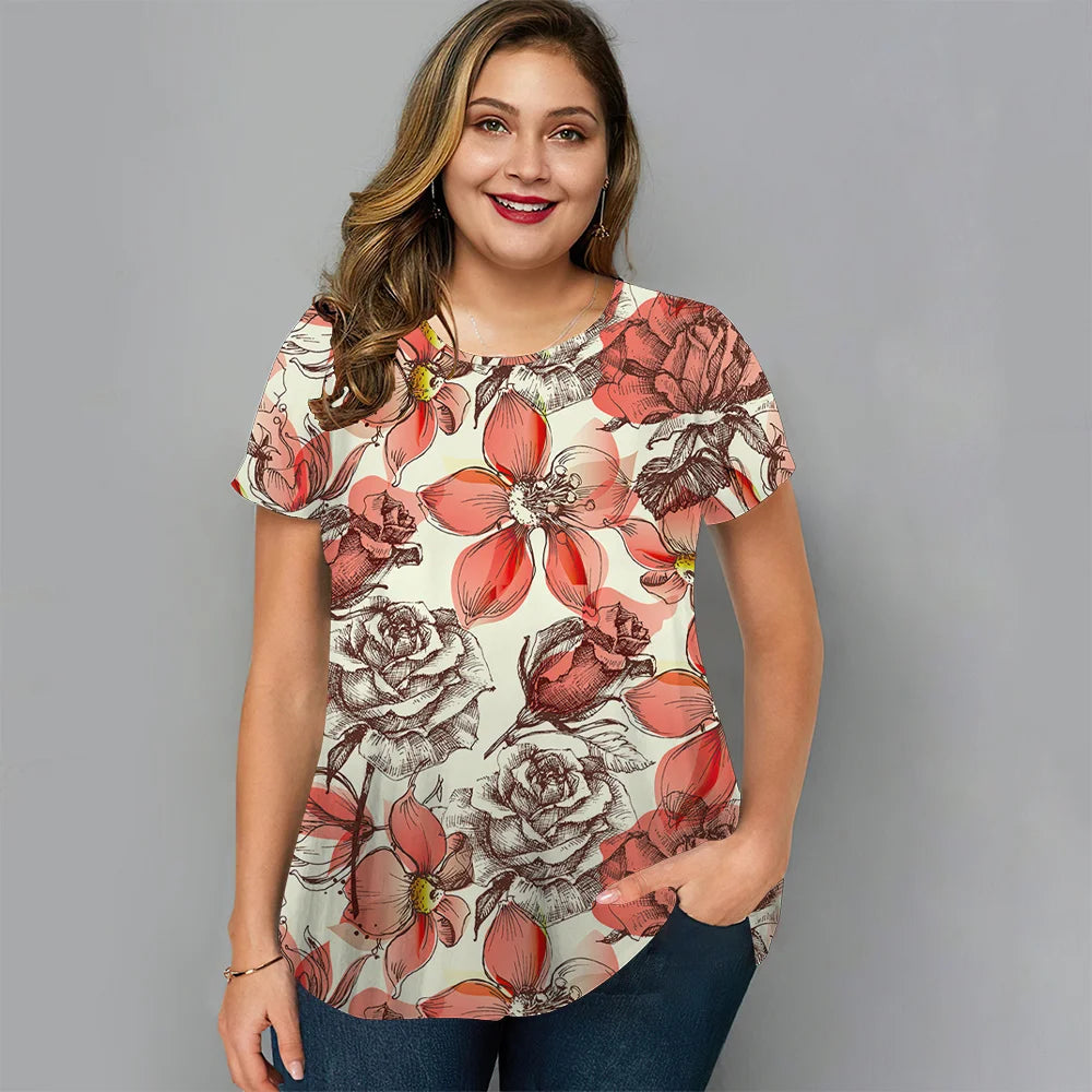 Luna – Floral T-Shirt
