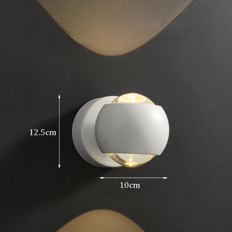 Jorid - Modern Brass LED Wall Lamp Foyer BO-HA White