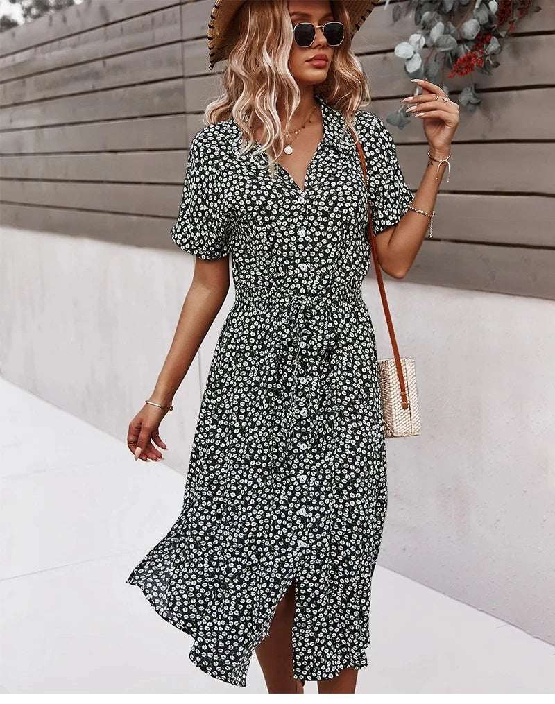 Zoey - Elegant V-Neck Dress