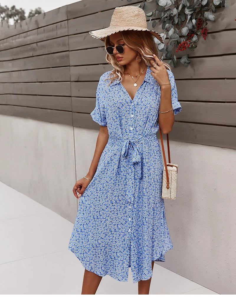 Zoey - Elegant V-Neck Dress