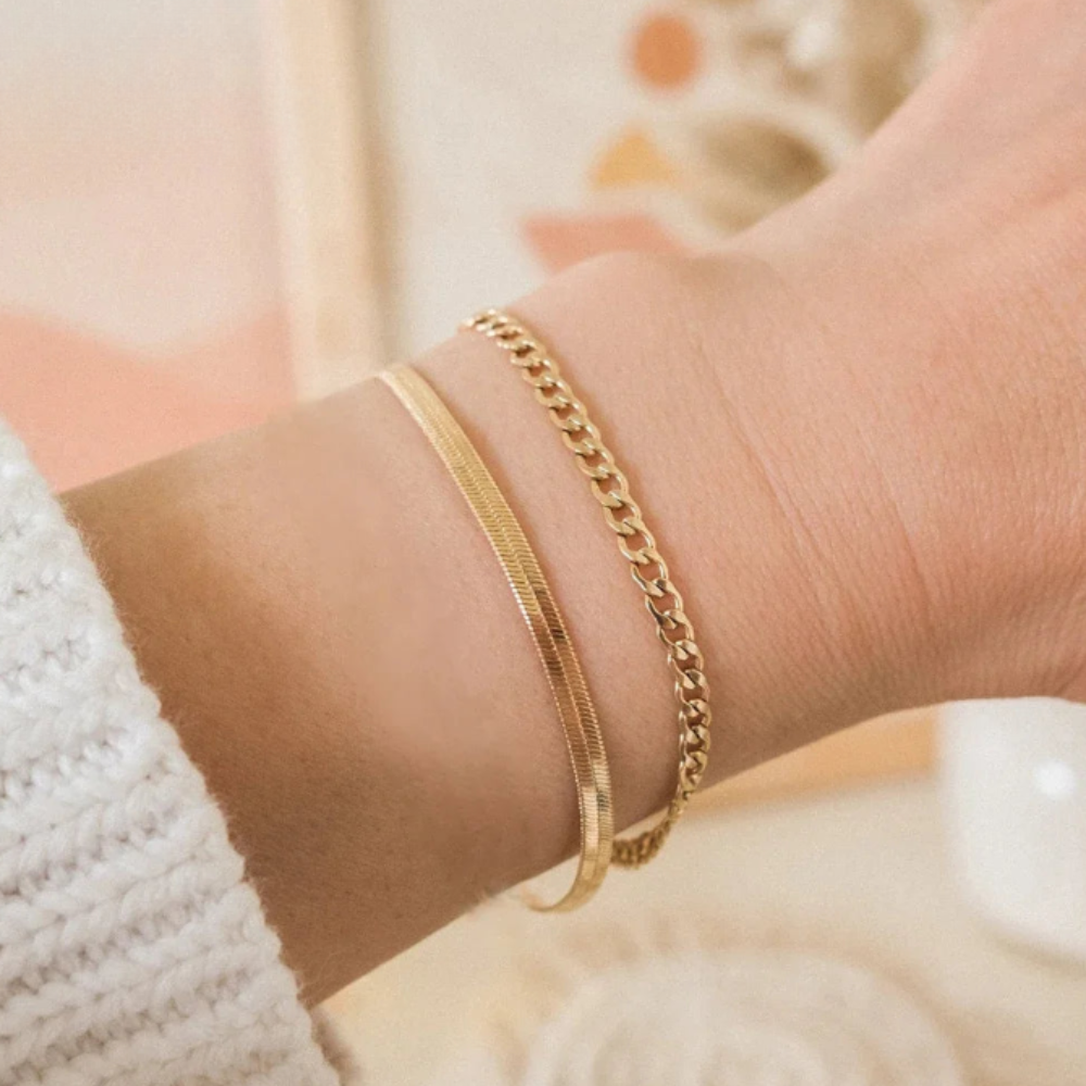 Gold & Silver Chain Bracelet