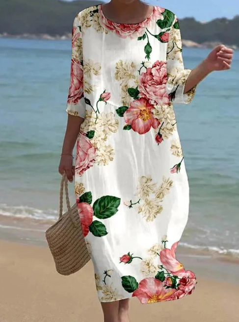 Elena™ Elegant Floral Dress