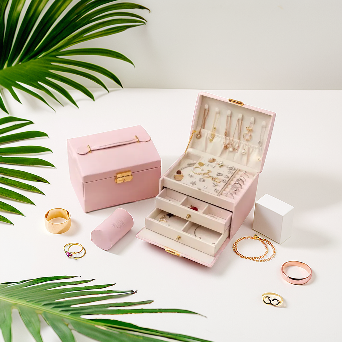 Emma Three-Layer Jewelry Box