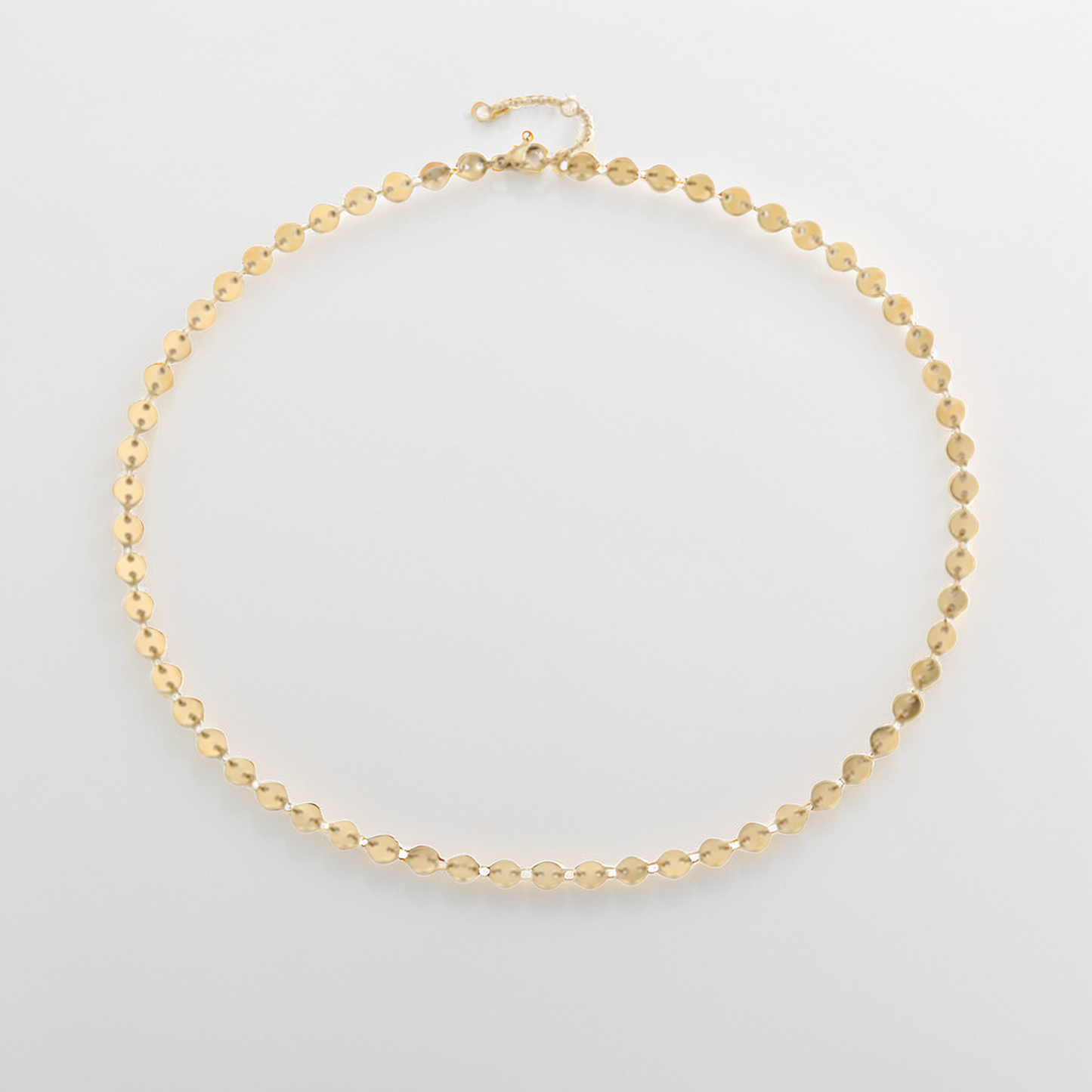 Gold Plated Disc Necklace