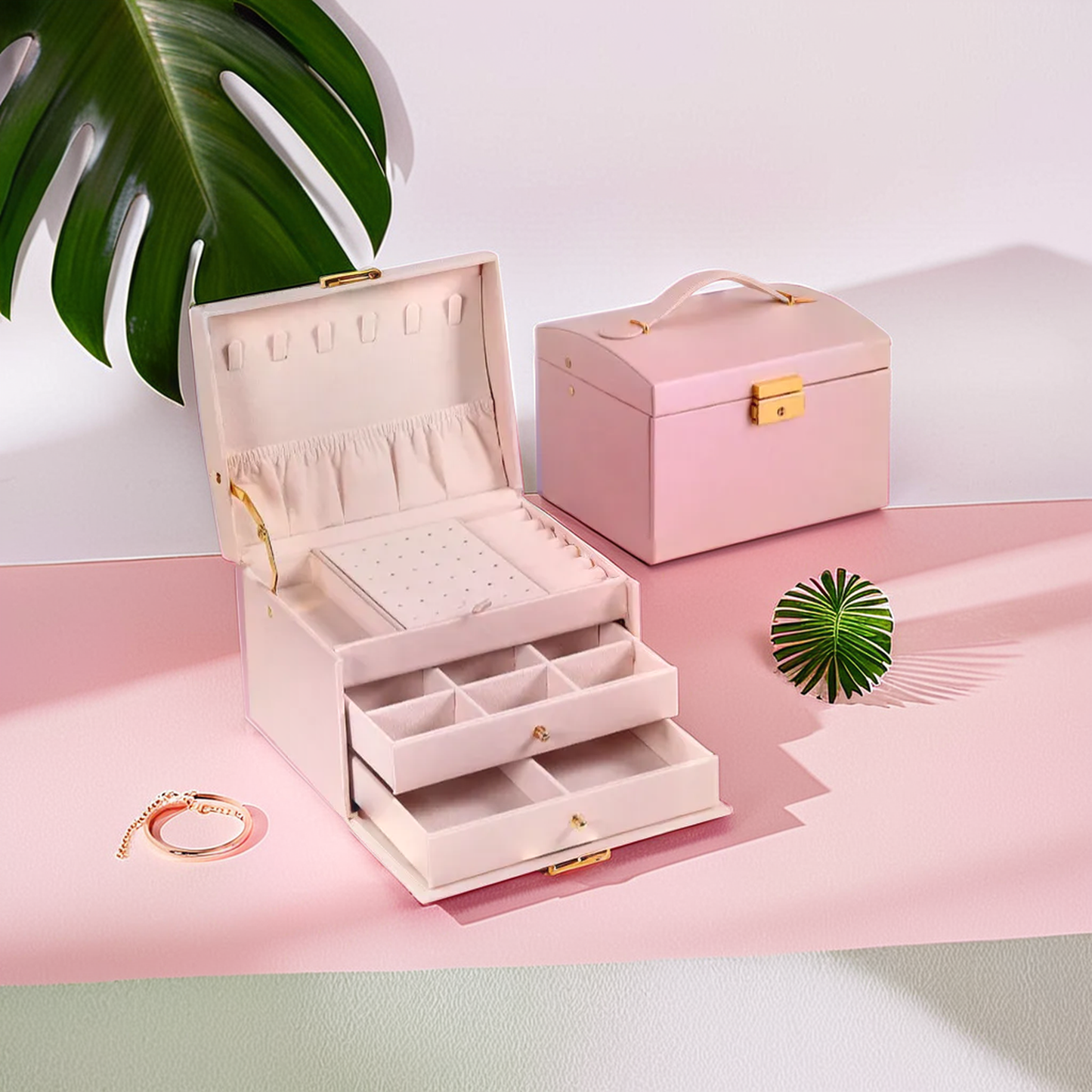 Emma Three-Layer Jewelry Box