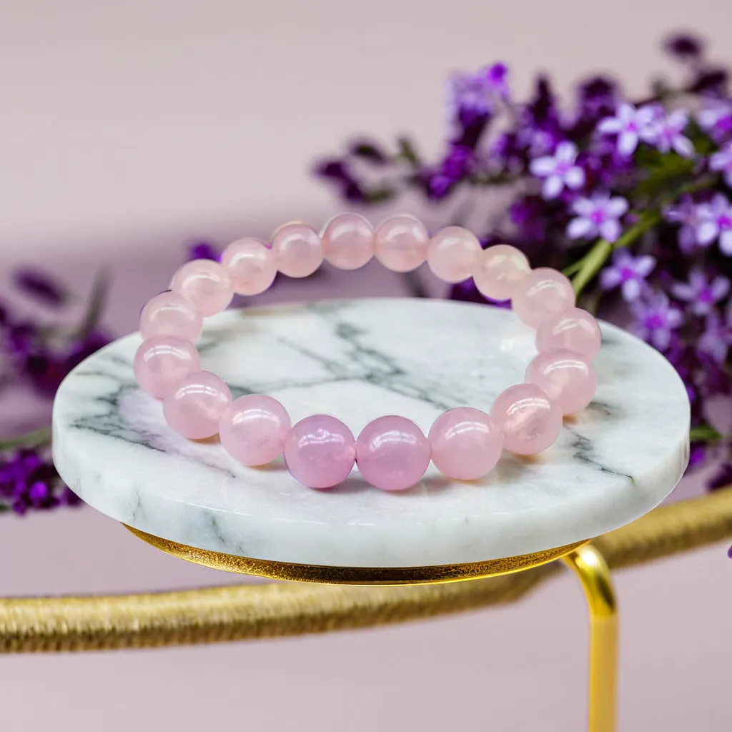 Heart Harmony Rose Quartz Bracelet