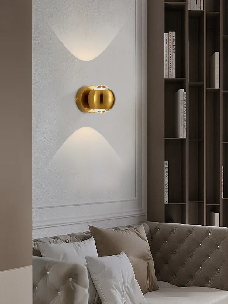 Jorid - Modern Brass LED Wall Lamp Foyer BO-HA
