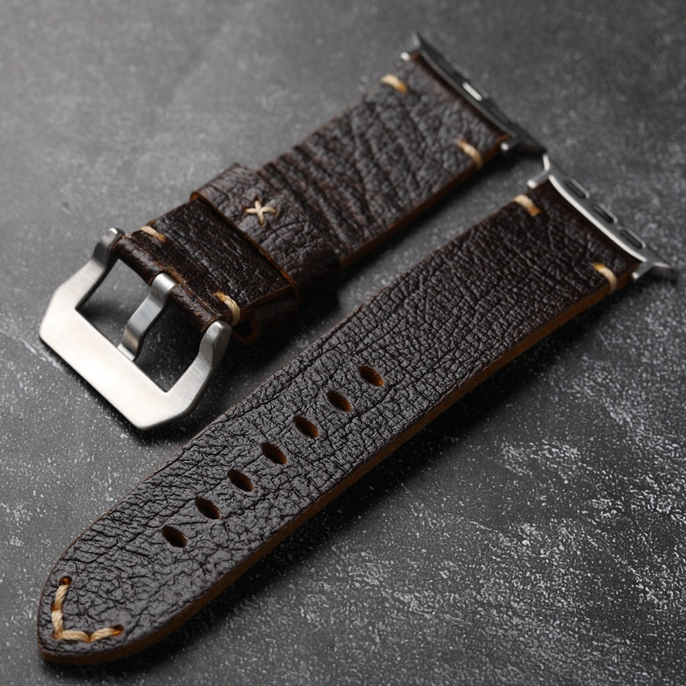 Vintage Horween Leather Strap For Apple Watch