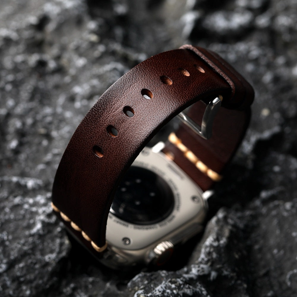 Full-Grain Leather Band for Apple Watch