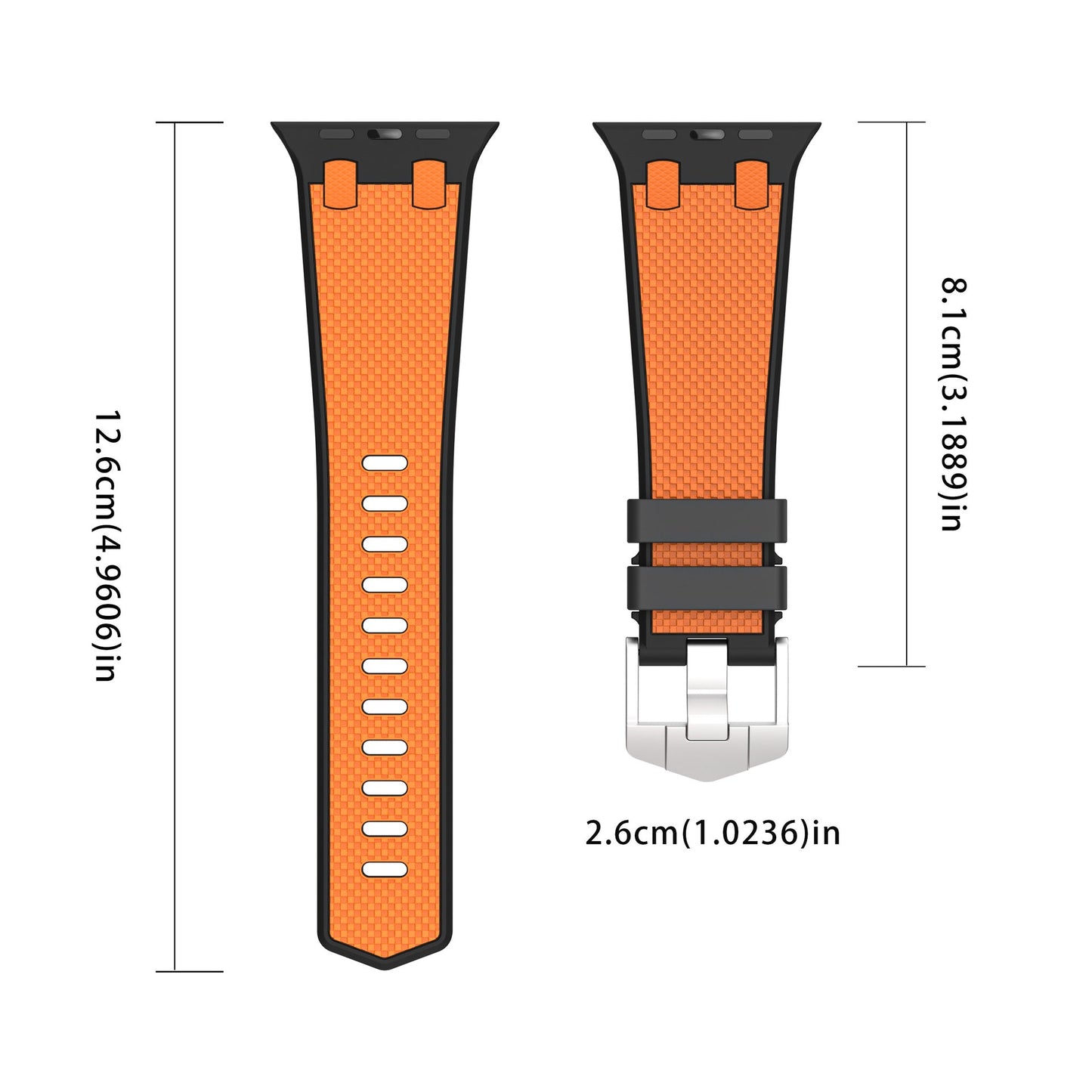 AP Dual Color Matching Silicone Band For Apple Watch