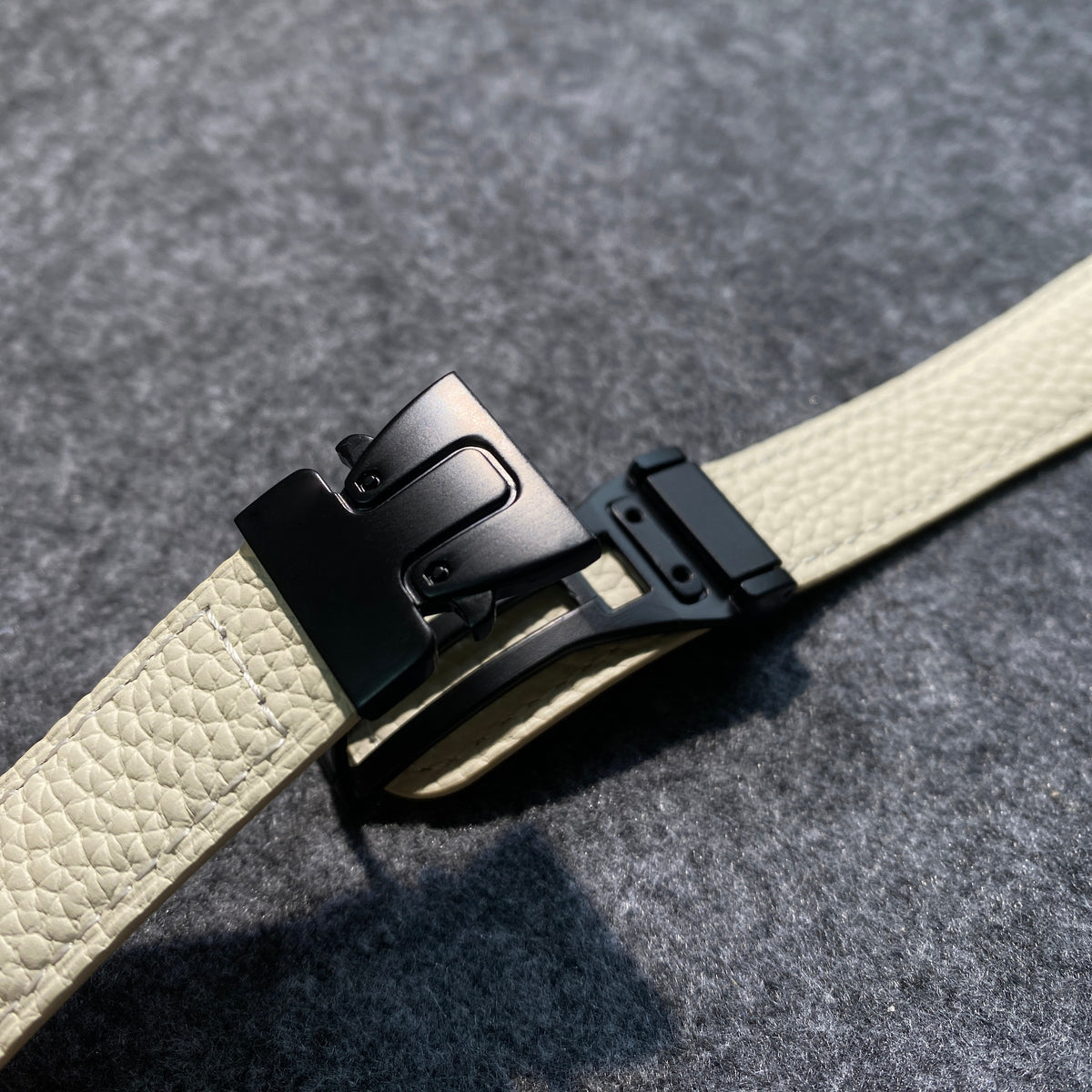 Magnetic Buckle Leather Strap For Apple Watch