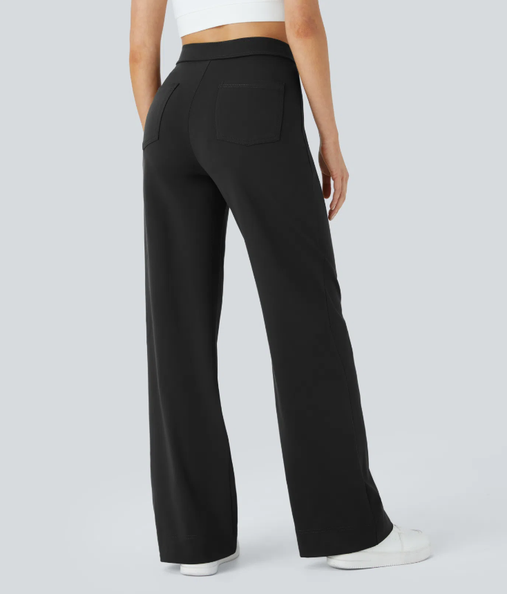 Serena Flex™ High Waist Button Pocket Casual-Work Pants