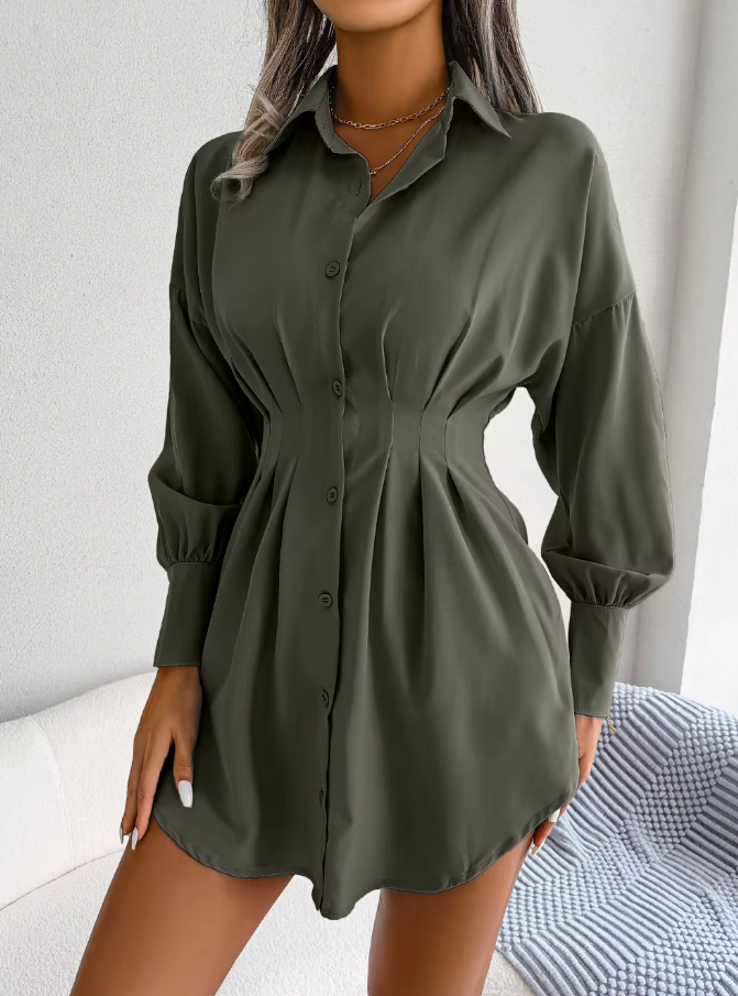 Mila - Button-Up Shirt Dress