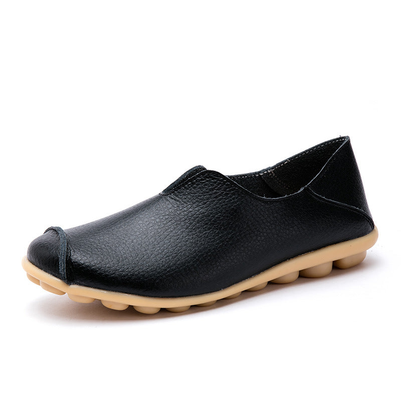 Grace – Leather Heel Low-Top Flats