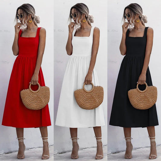 Livia -  Chic Midi Dress
