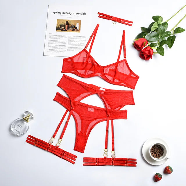 Isadora | 4-Piece Lingerie Set