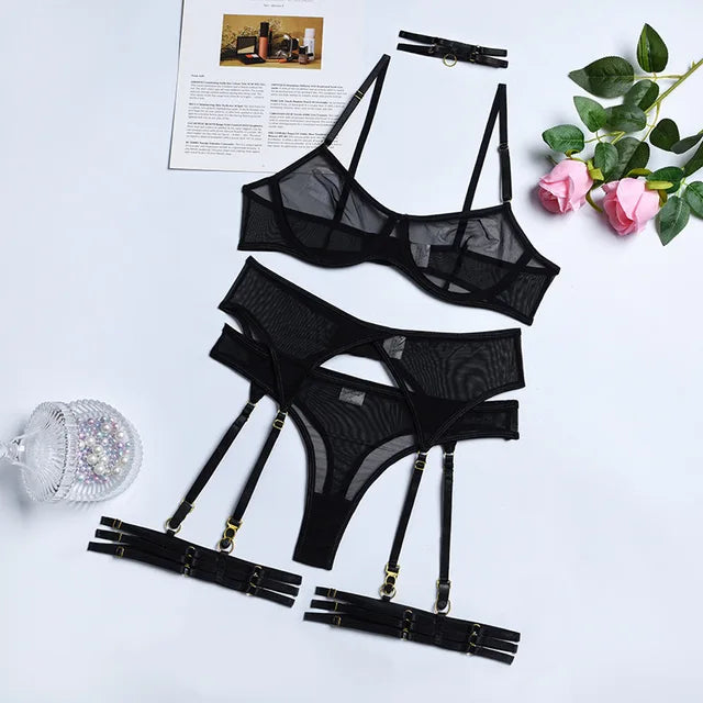 Isadora | 4-Piece Lingerie Set