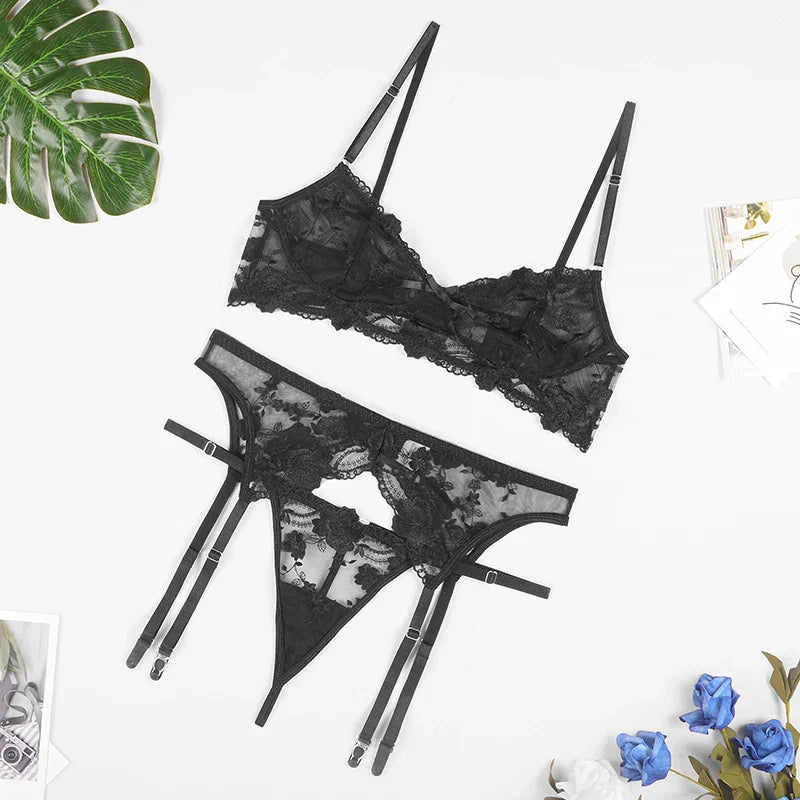 Sienna | 3-Piece French Lingerie Set