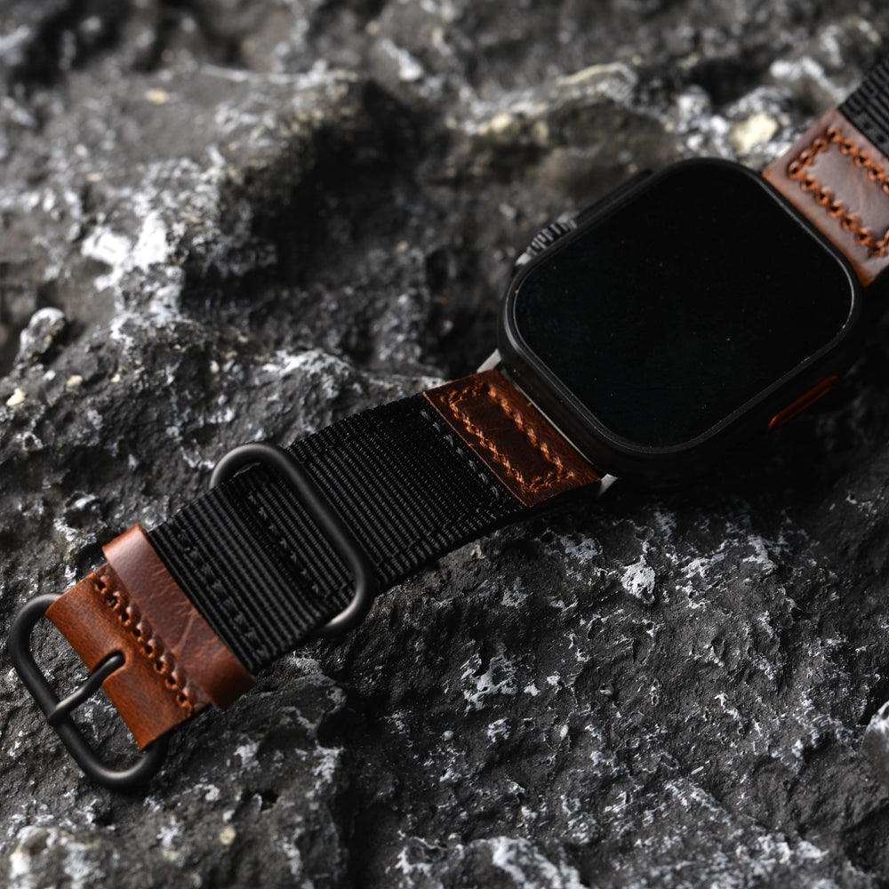 Handmade Nylon Leather Band For Apple Watch